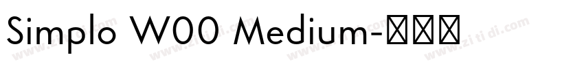 Simplo W00 Medium字体转换